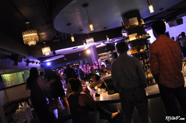 Modern's basement lounge heats up at the inaugural party for REWIND.